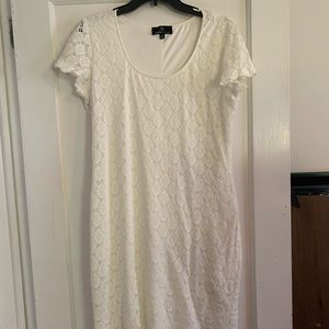 Ronni Nicole white dress